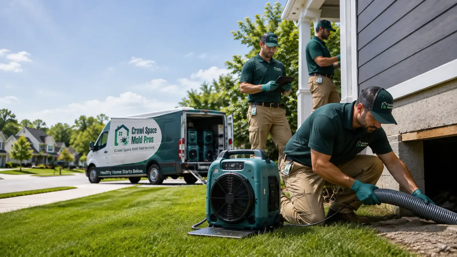 Crawl Space Mold Removal in Linton, IN